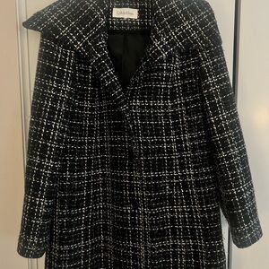 Calvin Klein Women's Black and White Trench Coat
